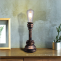 Vintage Industrial Water Tube Iron Table Lamp For Living Room